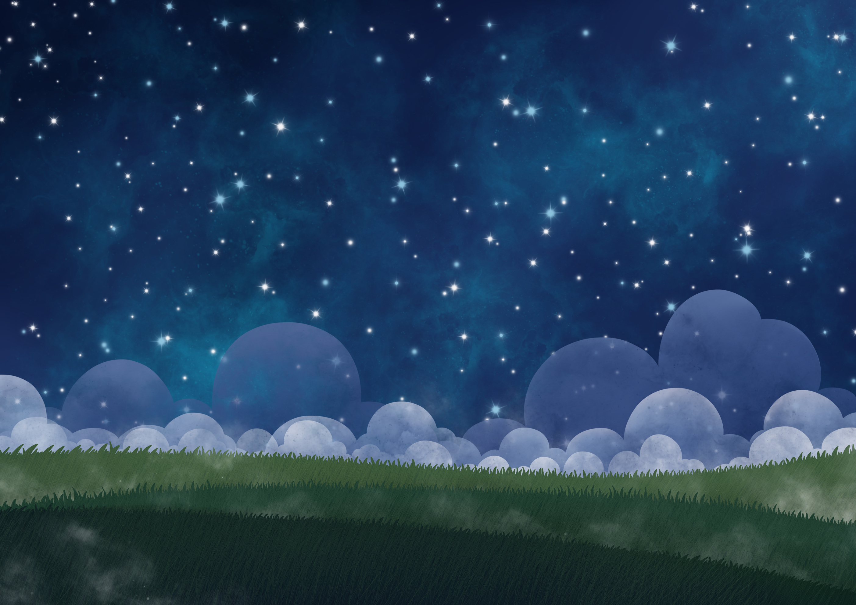 Starry Night Landscape